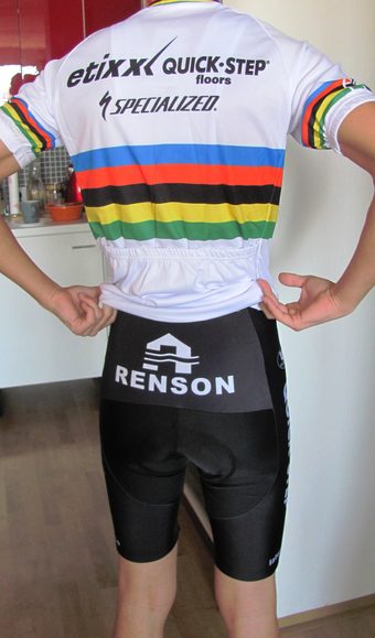 Prodám: Cyklistický dres s kalhotami s laclem + ponožky Castelli ZDARMA -  bazar - Bike-forum.cz