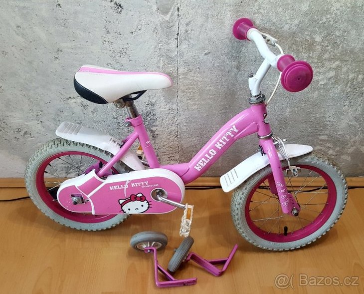 Prodám: Dětské kolo Hello Kitty vel. kol 14" - bazar - Bike-forum.cz
