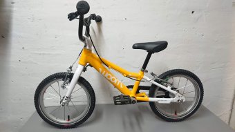 Prodám: Woom 2 žluté - lehké dětské kolo 14" - bazar - Bike-forum.cz